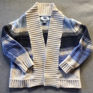Toddler Old Navy Striped Cotton Cardigan Like New